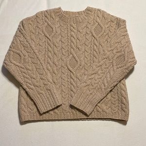 AF beige cable knit sweater